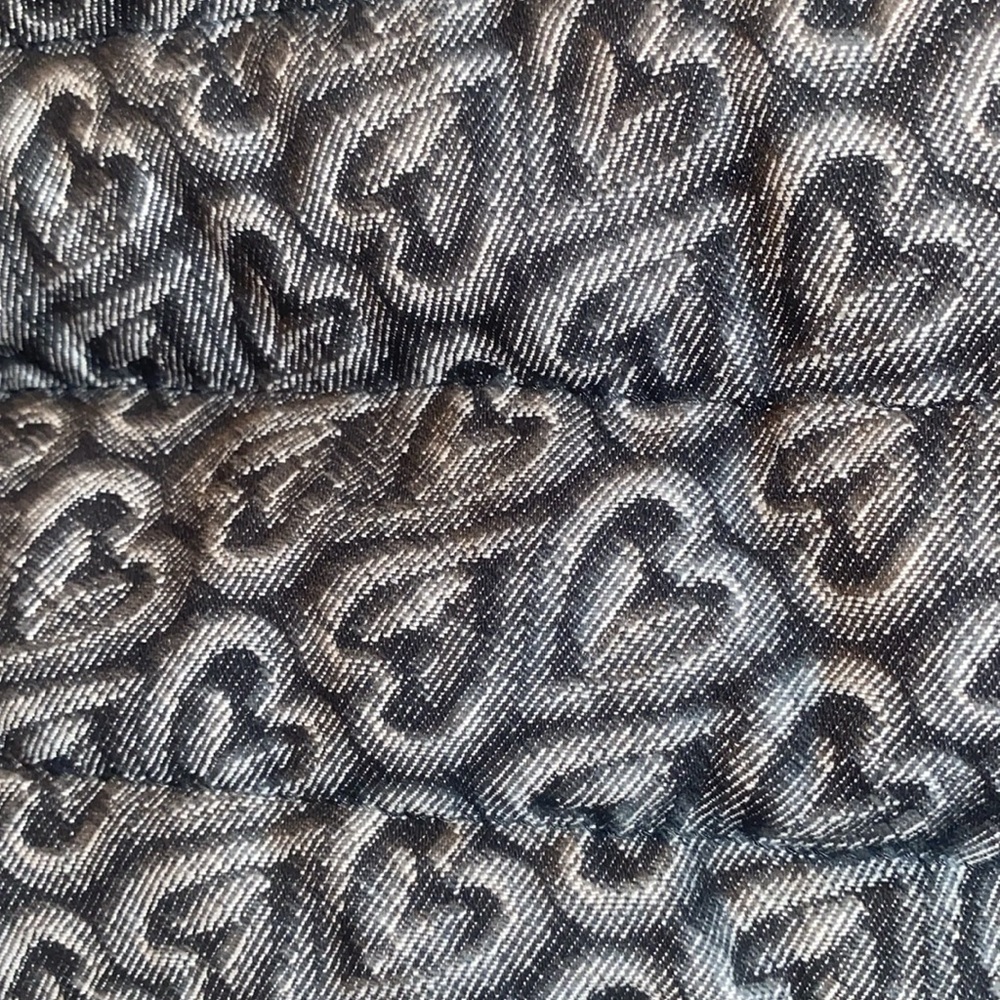 WILDFOX Black denim Heart Pattern Tote Bag! - Picture 11 of 11
